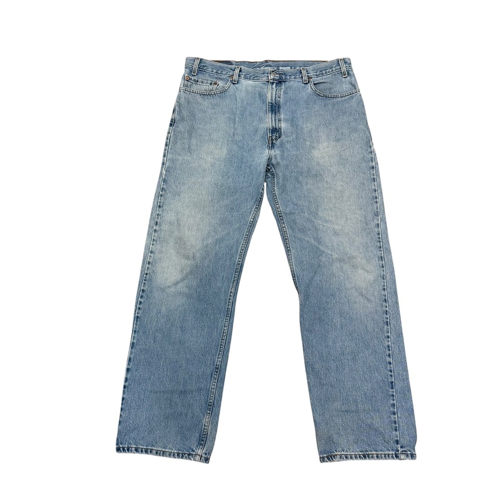 VTG Levis 505 Regular Fit Straight Leg Jeans Light Wash Denim Men's Size 40x30